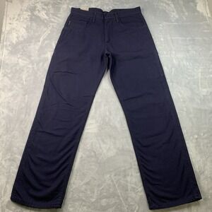 Bulwark FR Pants Mens 33x30 Blue Chino Work Utility NFPA CAT 2 Arc 2112 PLJ6NV4